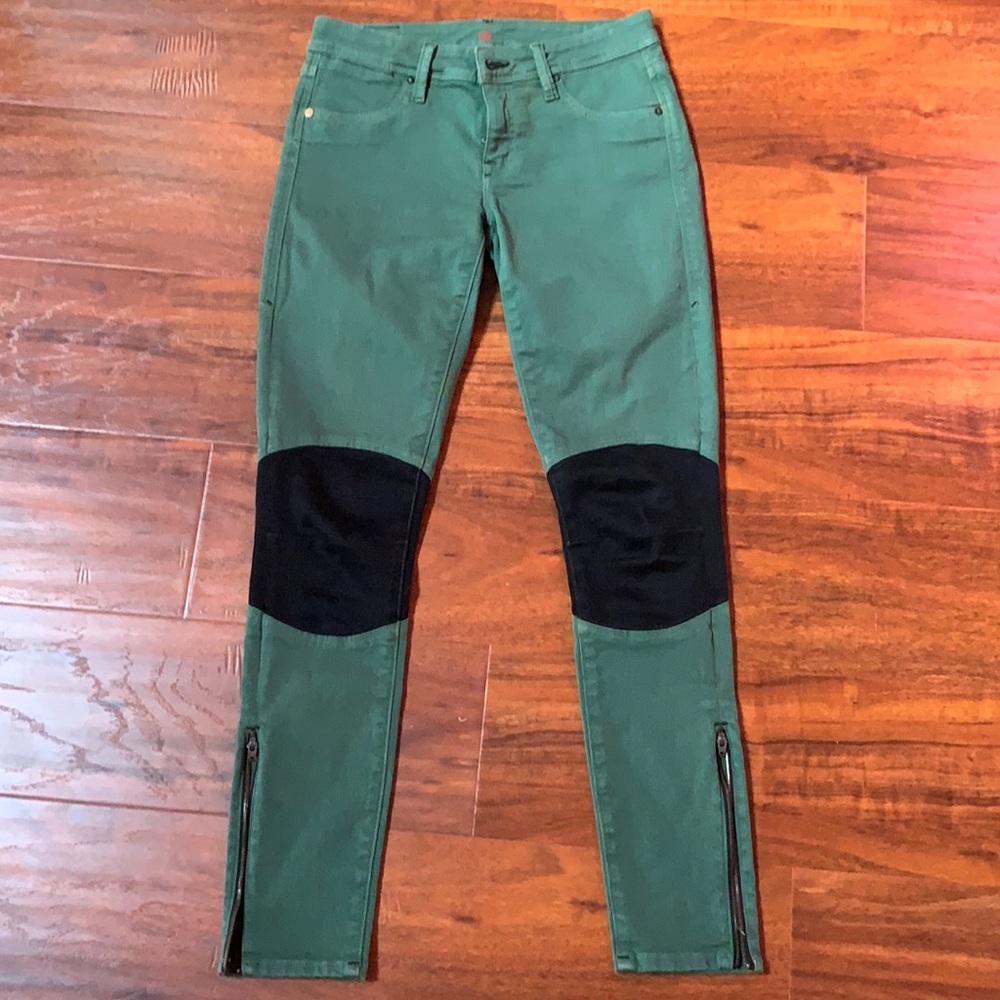 Sinclair green skinny jeans